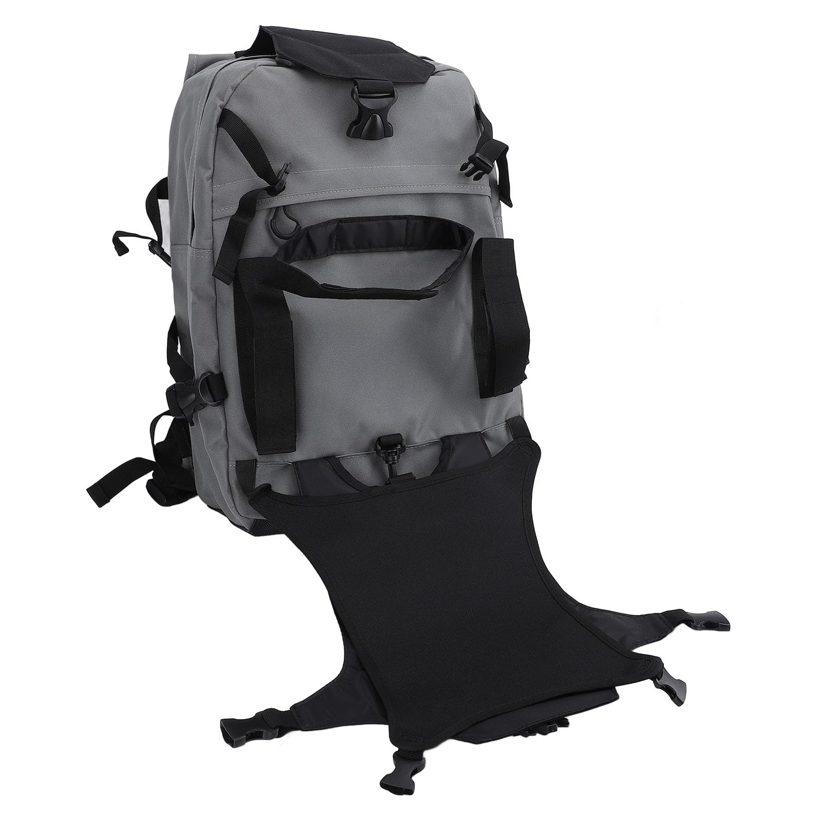 Borsa per Scarponi da Sci, Zaino da Sci in Tessuto Oxford 30 Litri con Scomparto per Casco, Zaino da Snowboard Impermeabile con Tasche Laterali e Cinghie Regolabili per Viaggi Escursionismo