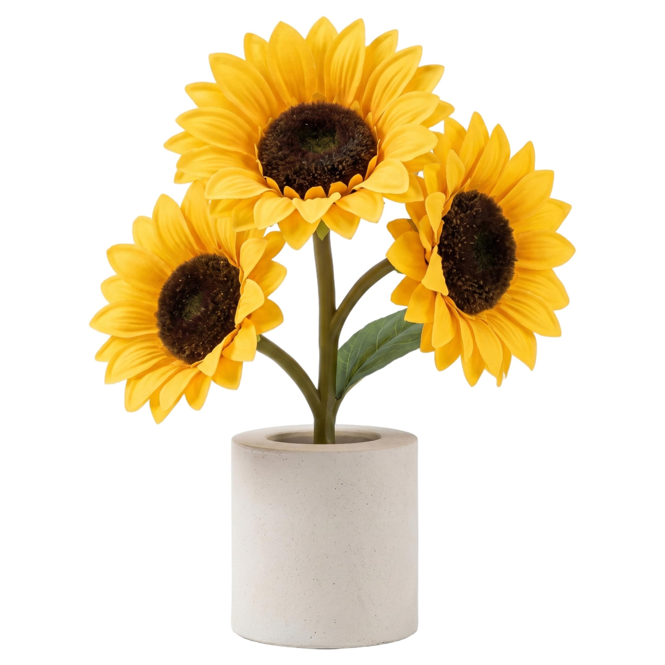 Lampe tournesol fleur 3 têtes veilleuse LED rechargeable USB - 8
