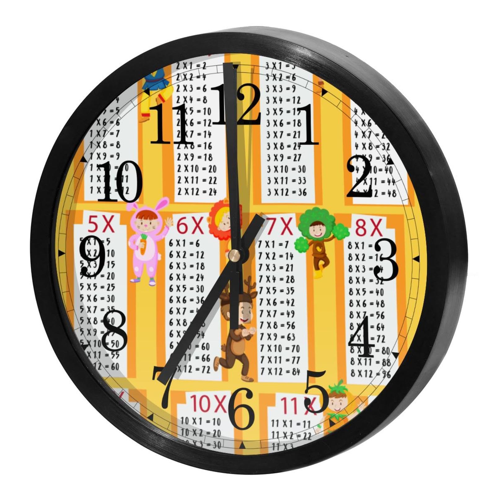 Horloge murale ronde pour maison et cuisine idéale pour toute la famille