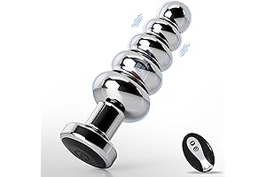 Metal Vibrator Anal Beads Vibrating Butt Plug