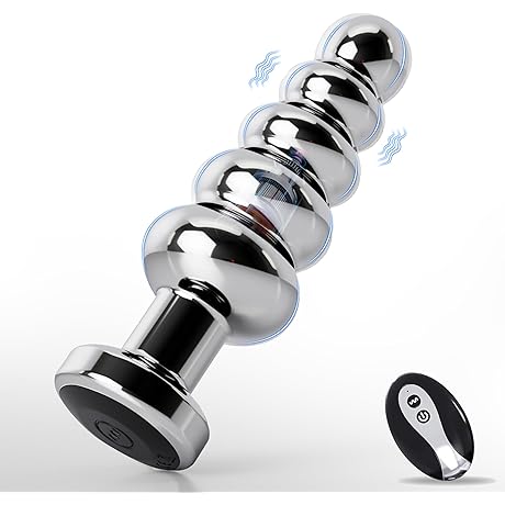 Metal Vibrator Anal Beads Vibrating Butt Plug