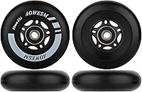 Vista 16 de AOWESM Inline Skate Wheels 80mm 76mm 72mm 85a Outdoor Indoor Black Blue Red Roller Hockey Blades Replacement Wheels w/Bearings ABEC-9 and Floating