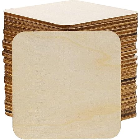 Ounona - 10 dischi rotondi in legno per decorazioni fai da te, centrotavola per matrimoni, 9-10 cm