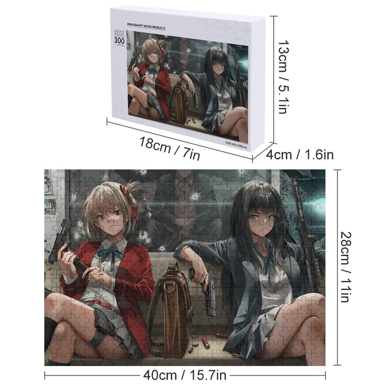 Amazon.co.jp: ジグソーパズル 木製パズル リコリス・リコイル 300/500