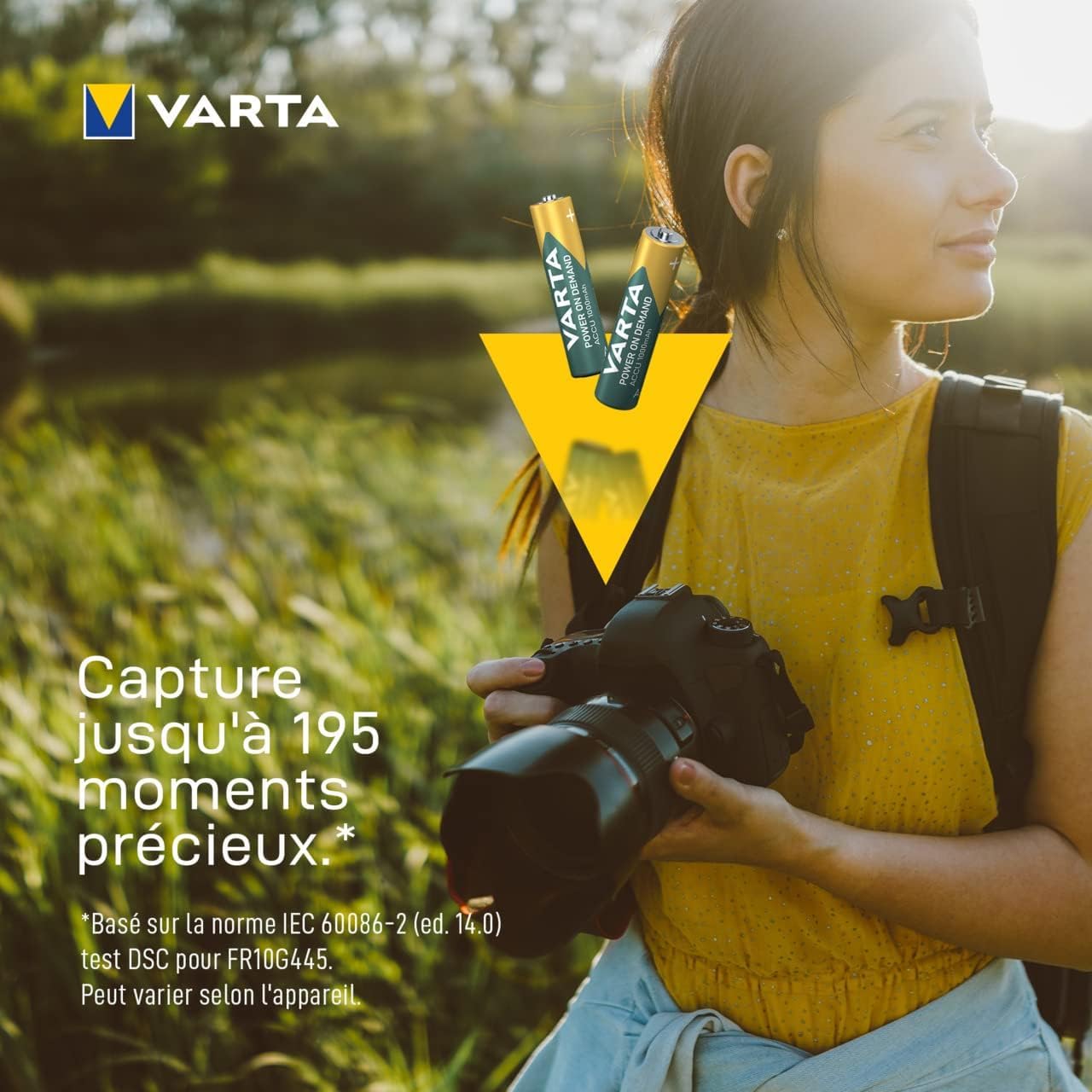 VARTA Piles AAA, rechargeables, lot de 16, Recharge Accu Power on Demand, batterie rechargeable, 1000 mAh Ni-MH, sans effet mémoire, préchargées, prêtes à l'emploi
