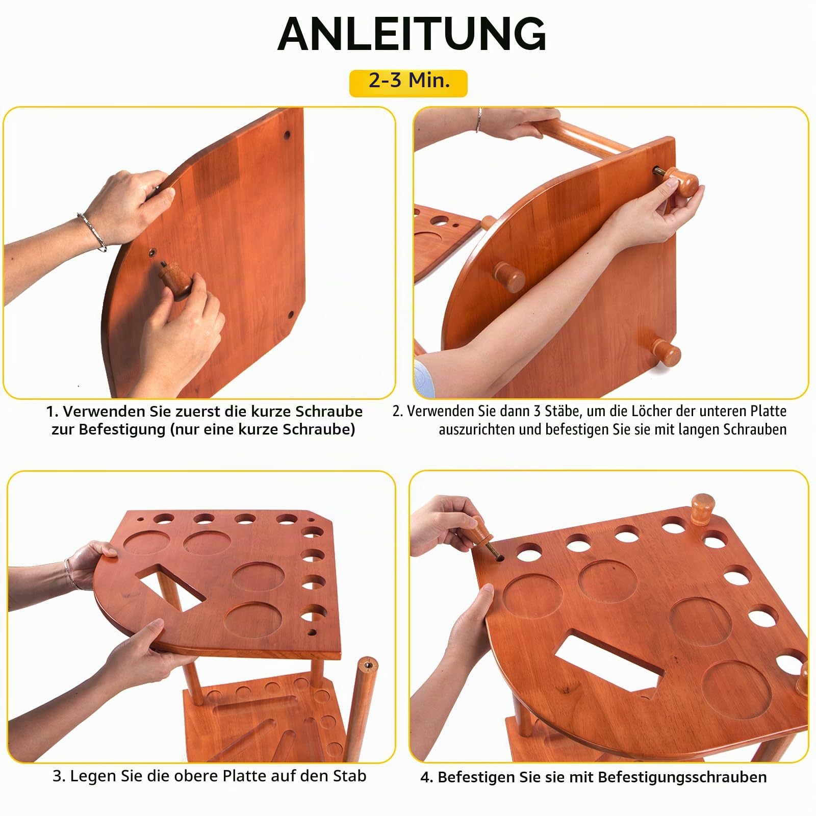 AKLOT Pool Queue Halter, Pool Queue Rack Billard Queue Racks mit Pool Stick Halter Getränkehalter 16 Kugelhalter hält 8 Sticks und komplettes Set Poolkugeln