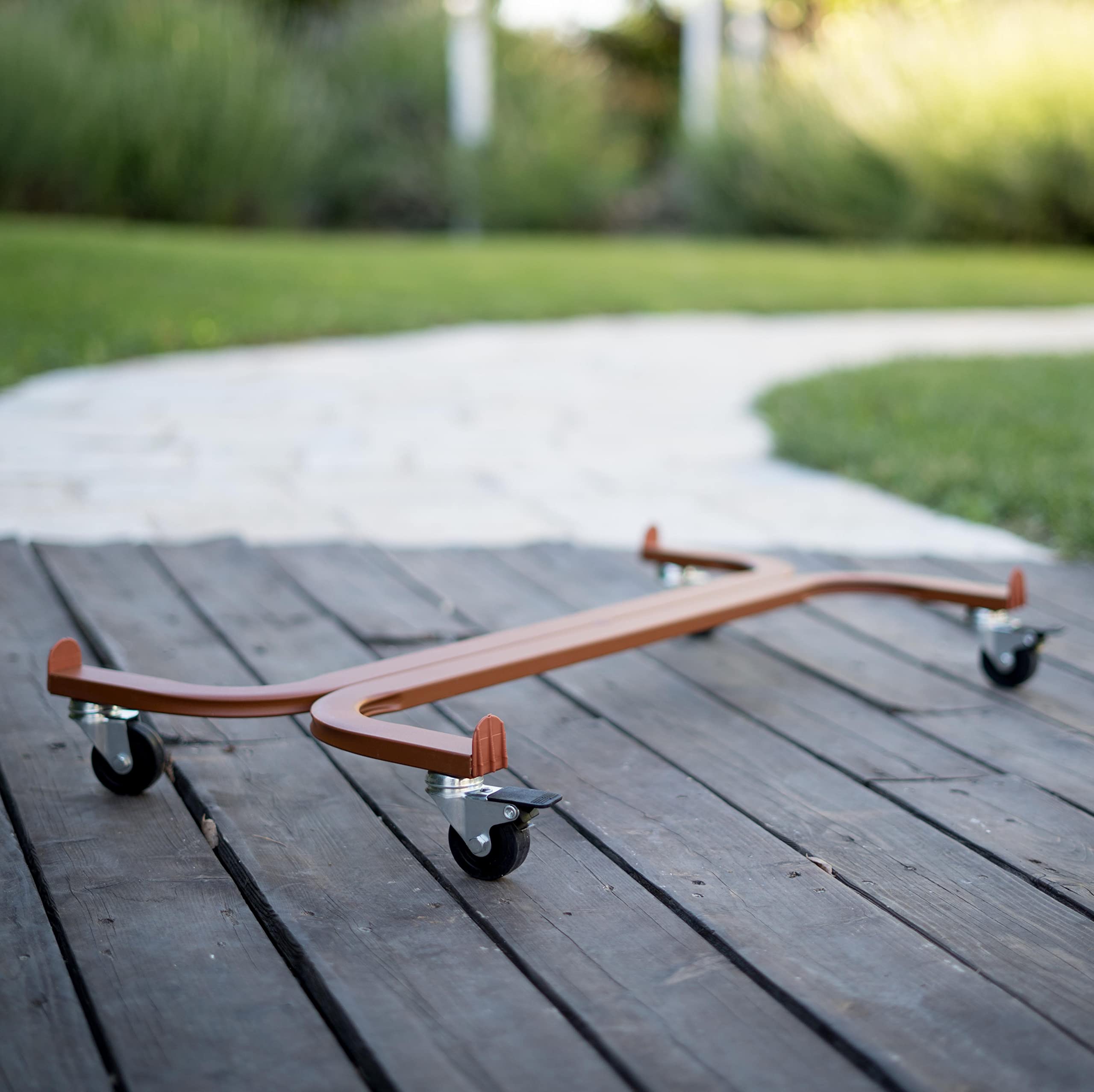 Tecnokit: Carro portaplantas, Varios tamaños, con Ruedas industriales Ø 5 cm, Estructura de Acero, Apto para Interiores y Exteriores, jardinería. (Rectangular 100 cm, Cocina)