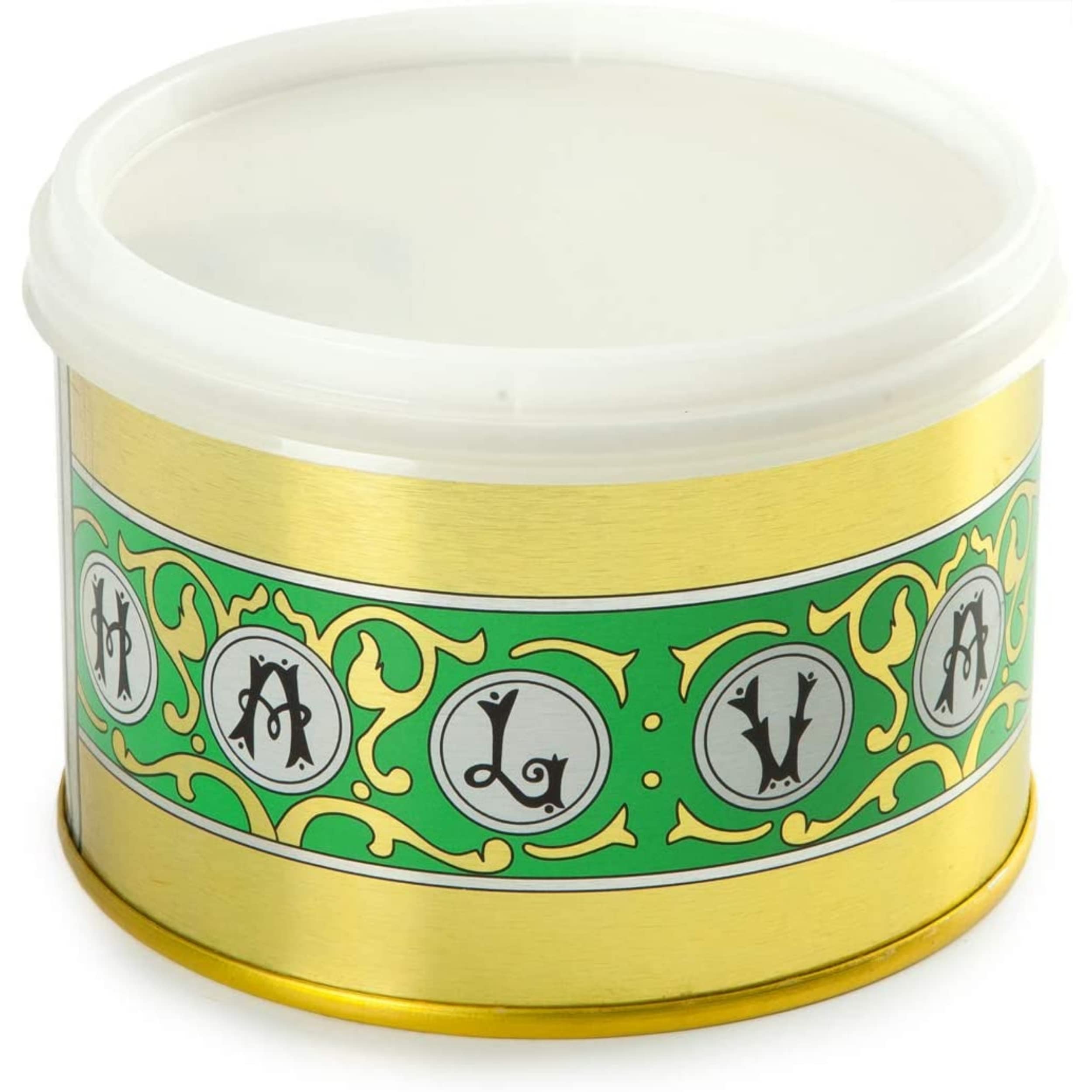 HALVA400-Halva Con Gota De Pistacho O Vainilla (Lote De 2 cajas) Muy apreciado por todo el mundo rico en nutrientes, proteínas y calcio, un excelente postre para grandes y pequeños.