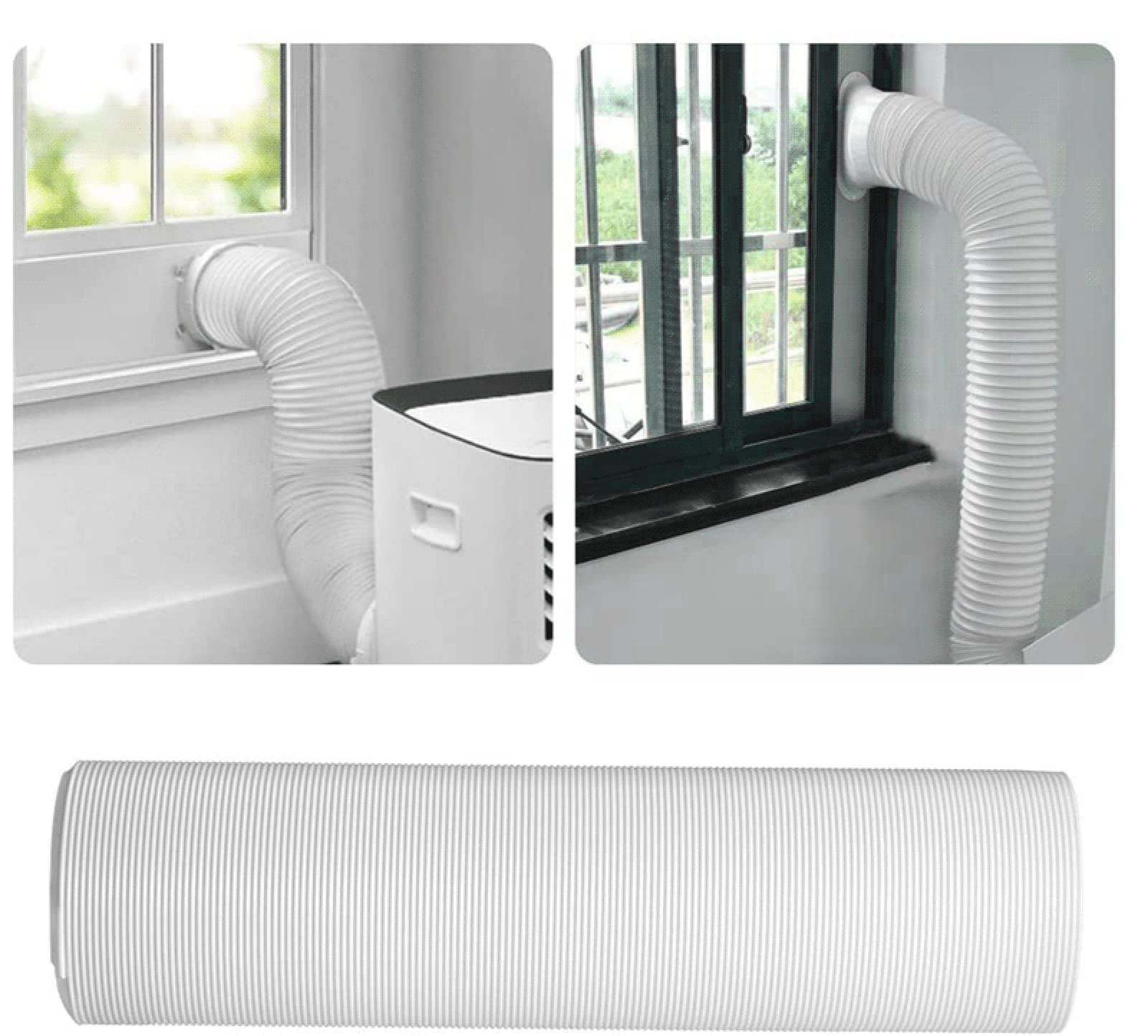 Tragbare Klimaanlage Abluftschlauch PVC Flexibel Ø 150 Mm, 1.5M / 2M Für Klimaanlagen, Wäschetrockner, Abzugshaube,300cm