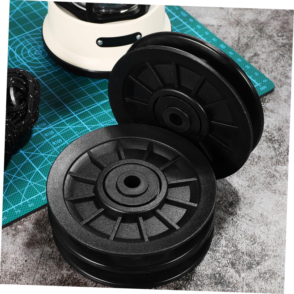 Cabilock 6piezas Poleas De Gimnasio Rodamientos Poleas De Cuerda para Equipos De Gimnasio Suministros para Fitness Casa