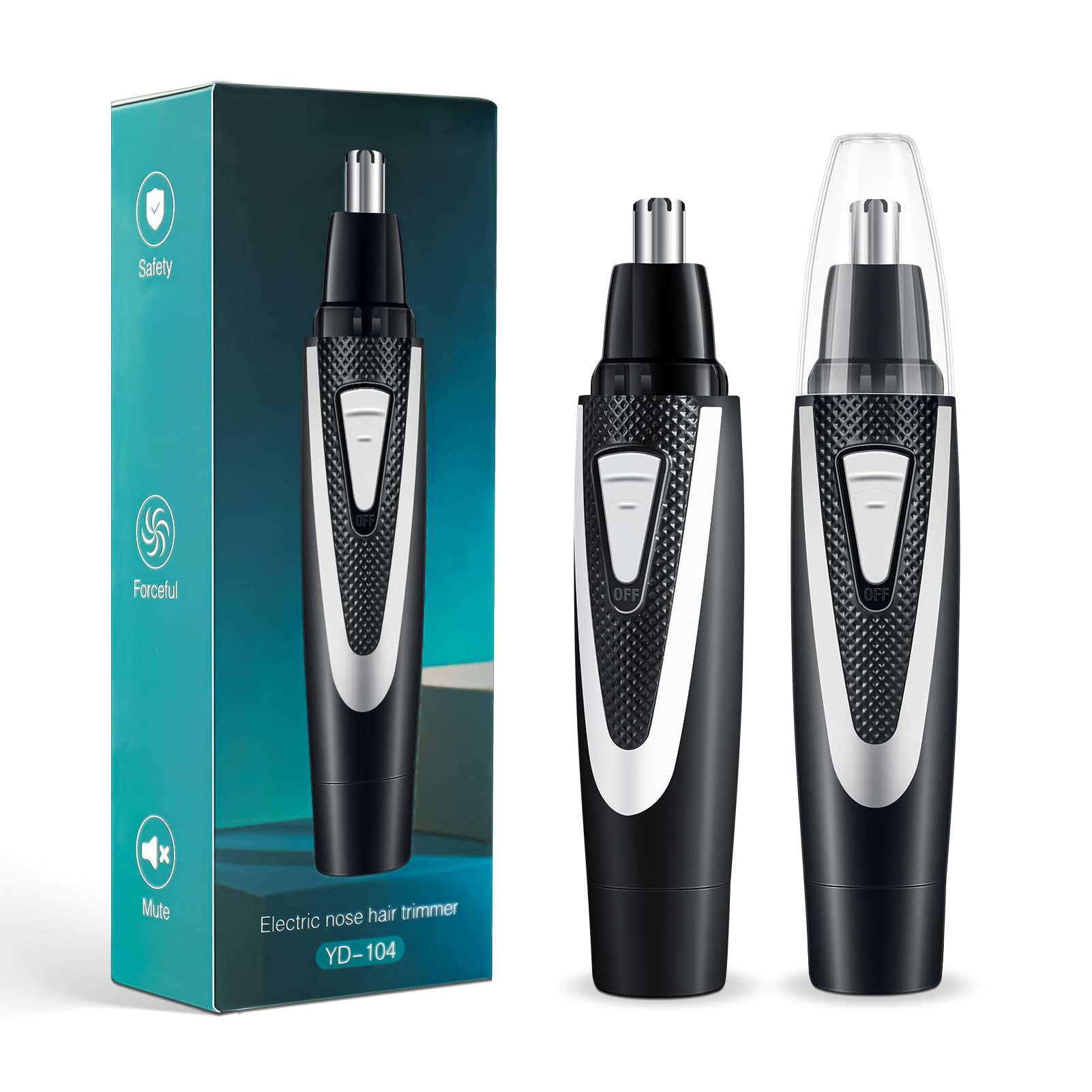 2Pcs Nose Hair Trimmers for Women Men Precision Painless Multifunctional Ear and Nose Hair Trimmer Waterproof No Pull