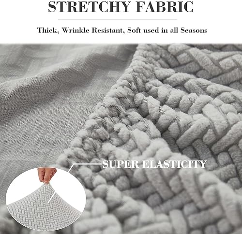 Miniatura 4 de Fundas de cojín de sofá para sofá seccional, fundas de sofá modular para muebles, fundas de sofá elásticas lavables y suaves, antideslizantes,
