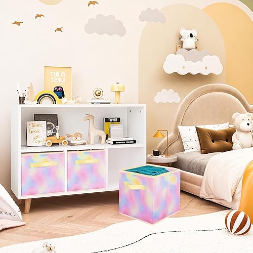 Miniatura 97 de ShellKingdom Contenedores de almacenamiento, cubos de almacenamiento plegables de tela y cajón organizador de almacenamiento de tela para armario