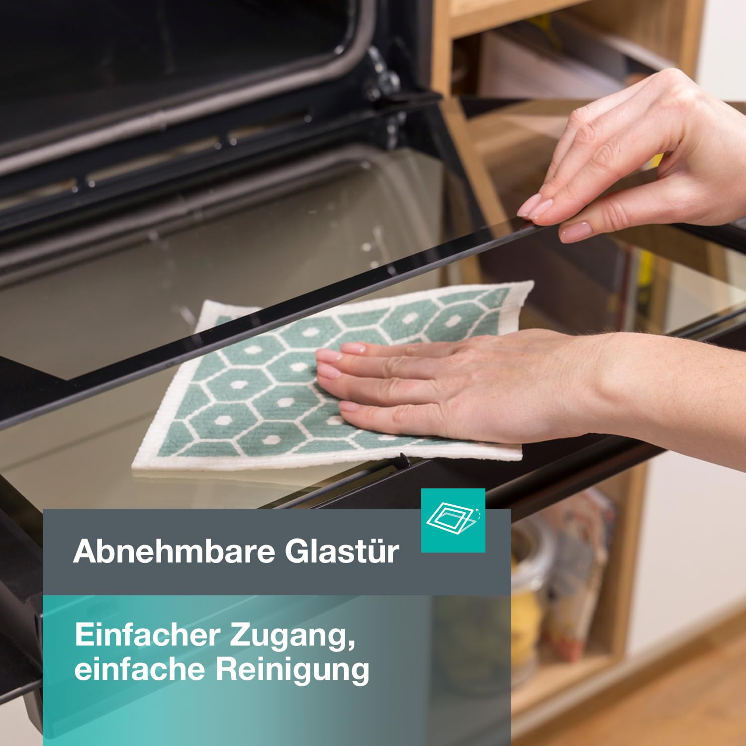 Gorenje Einbaubackofen-Set Jump Set Aqua/C mit Kochfeld ECT641BSC und Backofen BO6735E02BK 77L Pizzamode 300°C PerfectGrill EcoClean-Email Glaskeramik schwarz