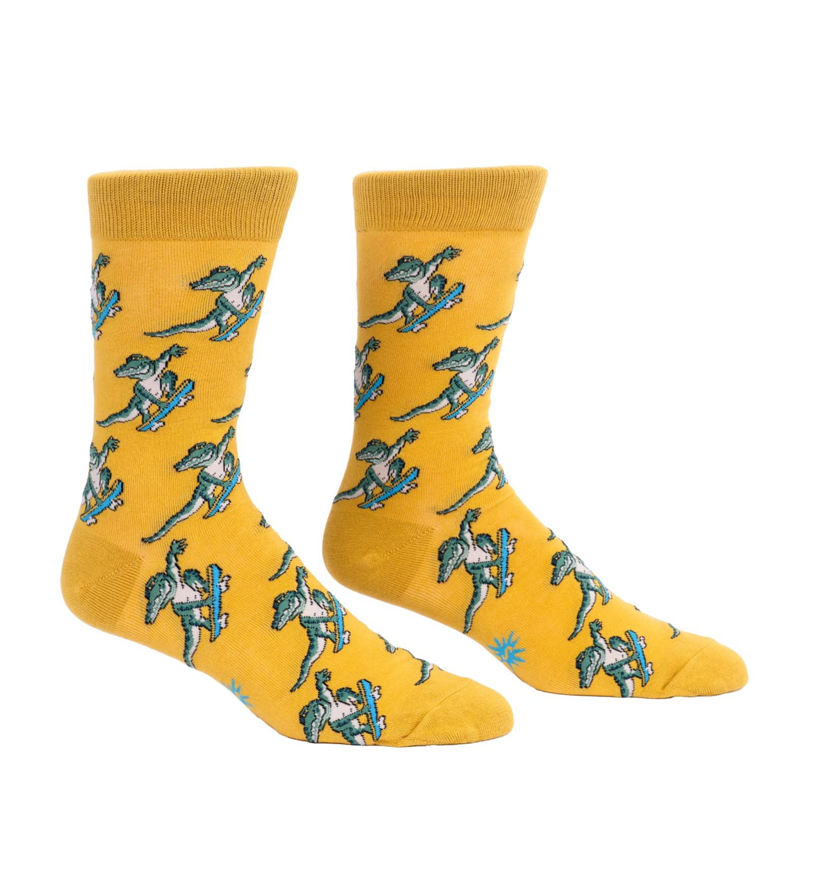 Sock It To Me Men's Novelty Crew Socks, Yellow, 5-13 UK