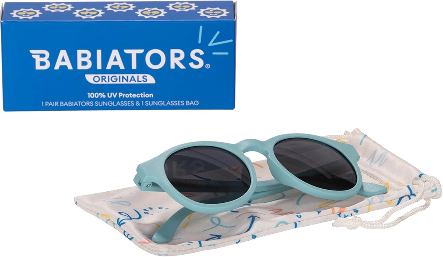 Babiators Keyhole Baby & Toddler Sunglasses | 100% UV Protection, Shatter-Resistant, Flexible Rubber Frames
