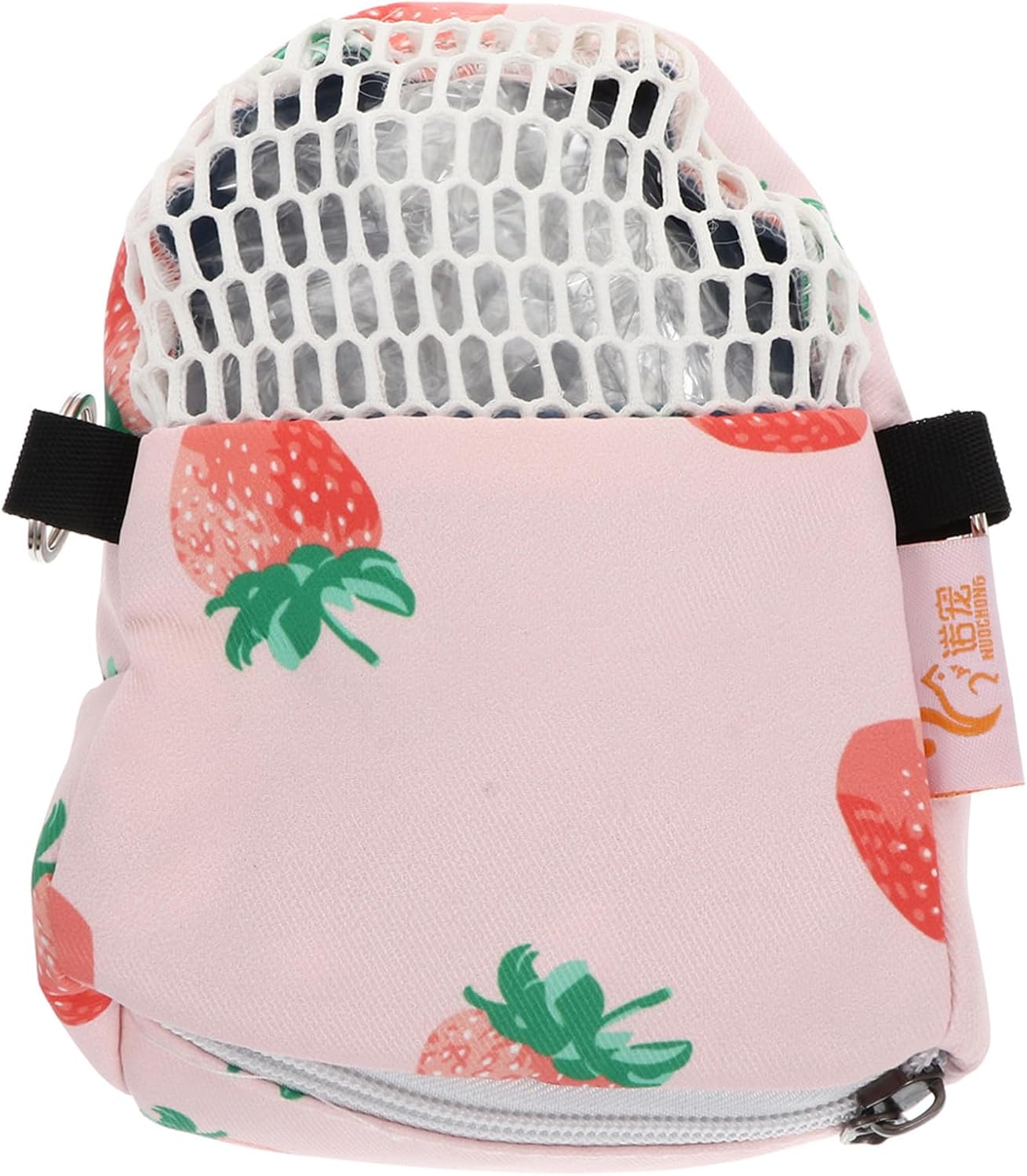 Pink Canvas Hedgehog Carrier Bag for Small Animal Outdoor Travel | Detachable Design, Easy to Clean, Breathable Comfort, Compact Sling Style