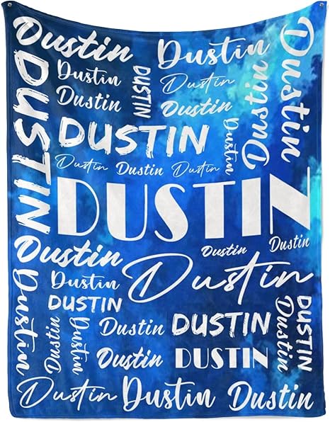 Name Blanket Personalized Name Blanket Customized Blanket with Name Text for Adult Kid Birthday Christmas Mothers Fathers Valentines Day Gift