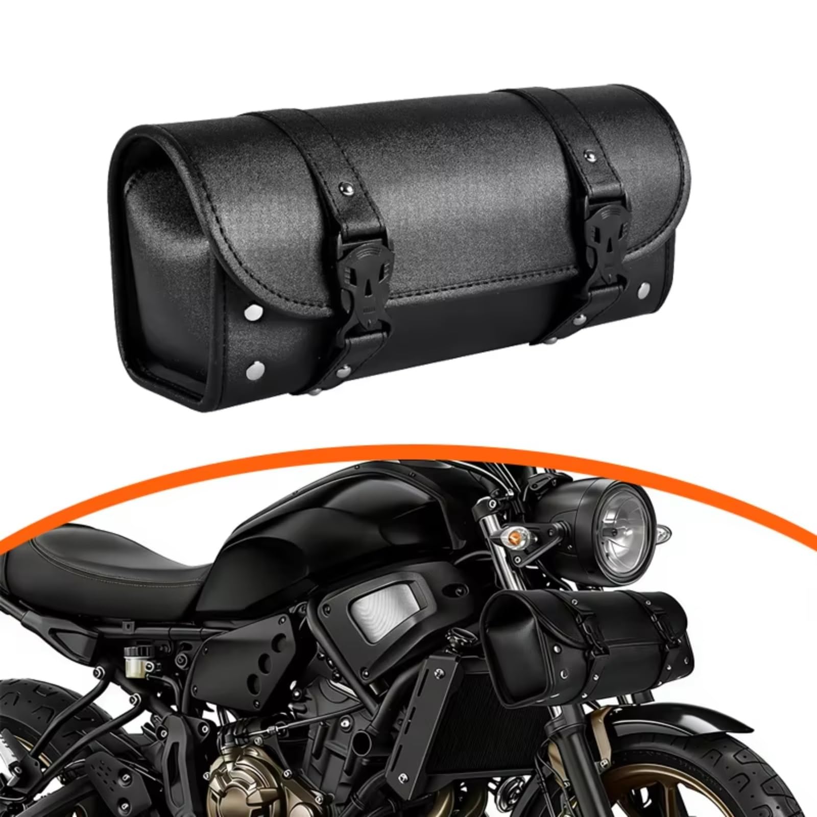 Compatibile Con Yamaha 1 Pezzo Borsa Porta Attrezzi Per Moto PU Impermeabile Manubrio Rotolo Laterale Portaoggetti Borse Accessori Parti Sacche Moto
