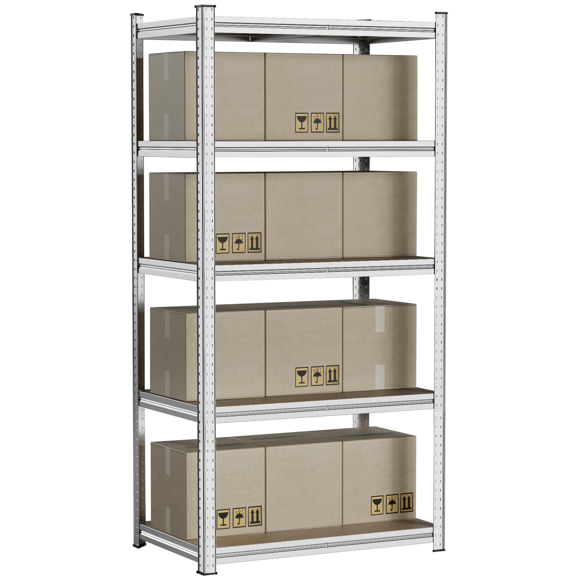 5段 スチールラック メタルラック 耐荷重180kg 収納棚 Amazon｜スチールラック 5段 幅90*奥行55*高さ180cm メタルラック 棚