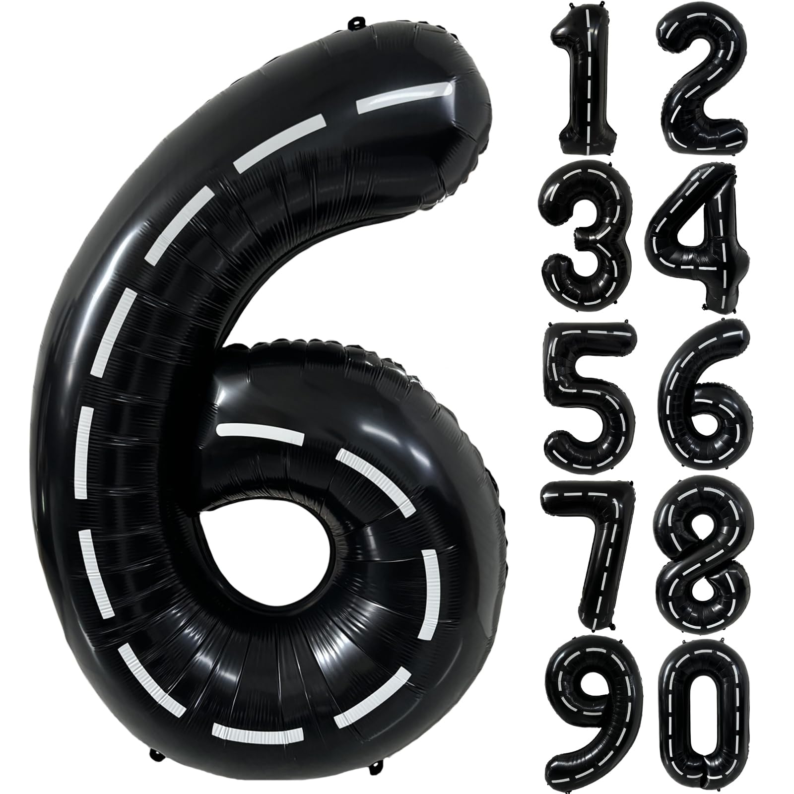 Red 0 balloon 40 Inch Giant Helium Foil Number 0 to 9 Red Balloon Birthday Wedding Party Digital Decorations (Number 0) — view 28