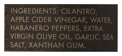 Miniatura 3 de Salsa picante de vientre verde utiliza cilantro habanero ajo y vinagre de sidra de manzana orgánico 52 onzas
