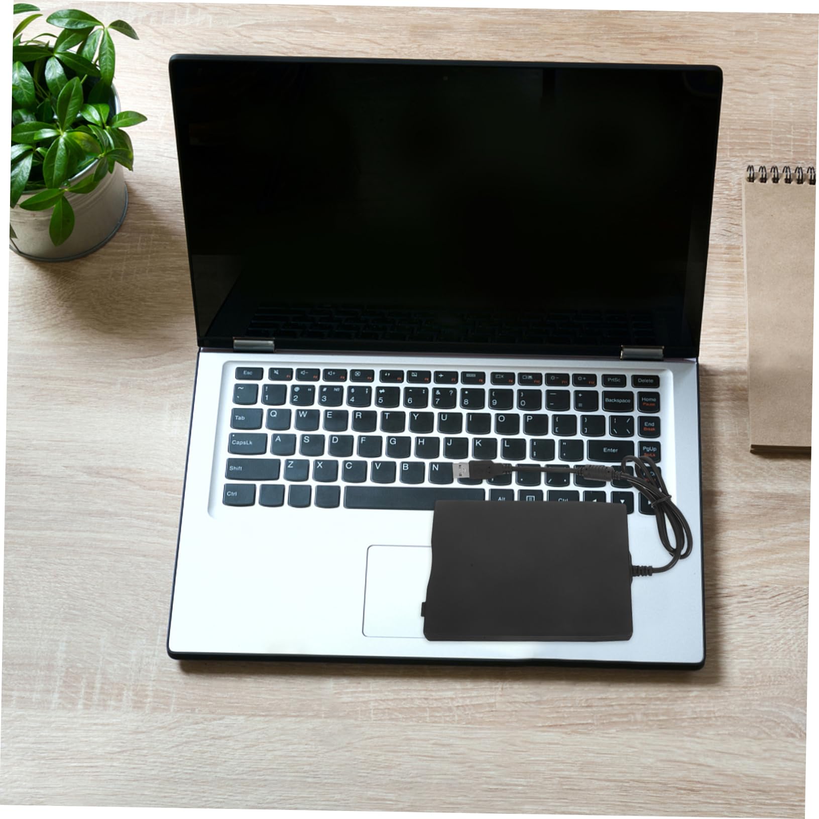 VILLCASE Lecteur de Disquettes Externe USB Noir en Abs, Portable et Plug and Play, Compatible PC et Ordinateur Portable pour Lire et Transférer Données de Disquettes 3,5 Pouces