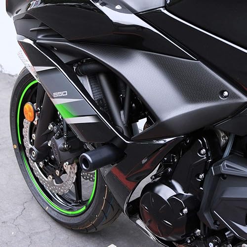 Miniatura 2 de 2017 – 2018 Kawasaki Ninja 650, Z650 Protectores deslizantes de marco– Fabricado en los Estados Unidos.