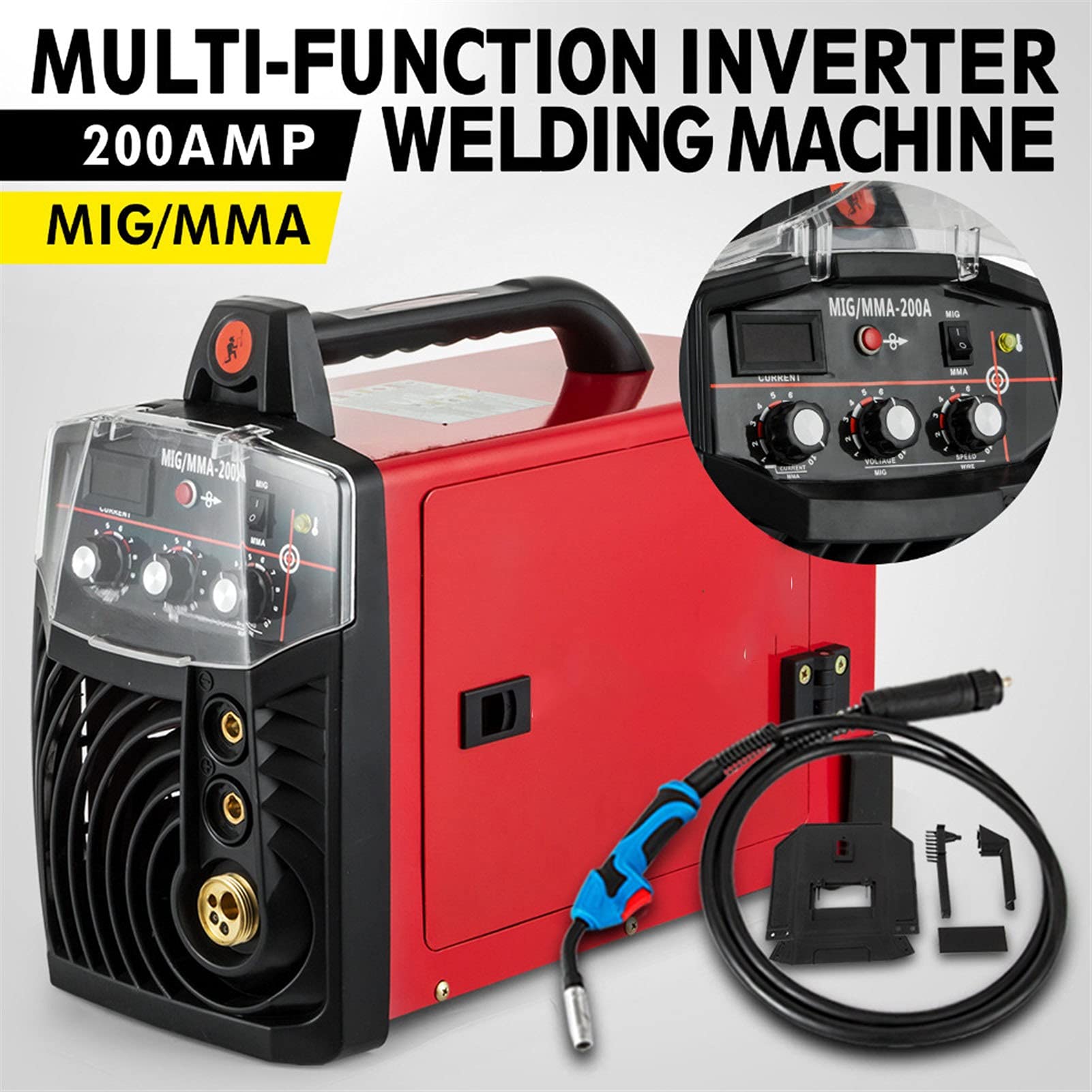 MAG MIG 200A SALDATURA INVERTER DI + INVENTORE DELL'ELTTORE,Ferramenta Industriale