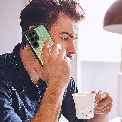 Miniatura 7 de Funda para Galaxy S22 Ultra, 2 en 1 híbrida de policarbonato duro y silicona suave, resistente de doble capa, a prueba de golpes, funda de