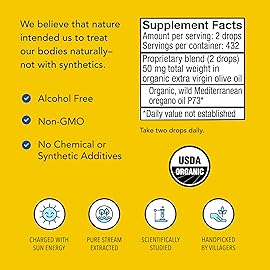 North American Herb & Spice Super Strength Oreganol - 1 fl. oz. - Unprocessed, Wild, Organic Oregano Oil - Mediterranean Source P73 - Non-GMO - 432 Servings