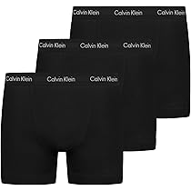 Calvin Klein Uomo Pantaloncini Boxer Confezione da 3 Intimo, Nero (Black W. Black WB), L