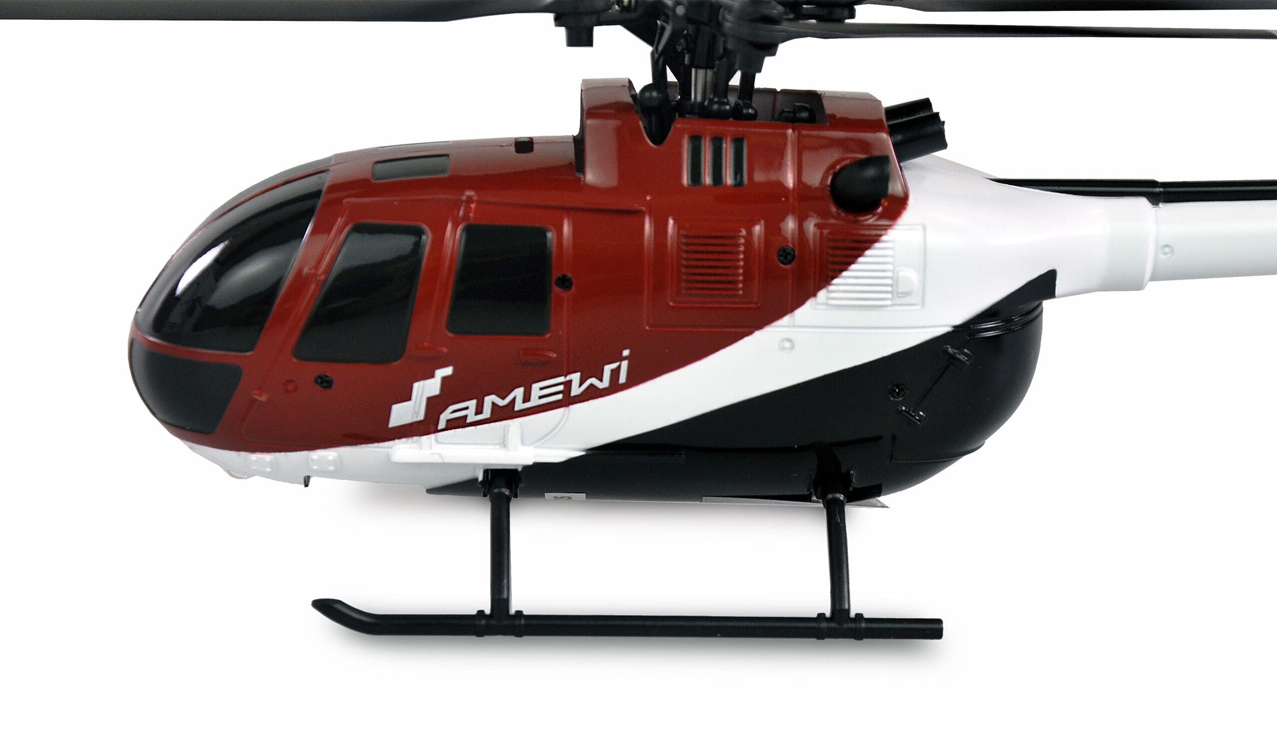 Amewi 25320 AFX-105 X 4-Kanal Helikopter 6G 2,4GHz RTF, Rot-weiß-schwarz