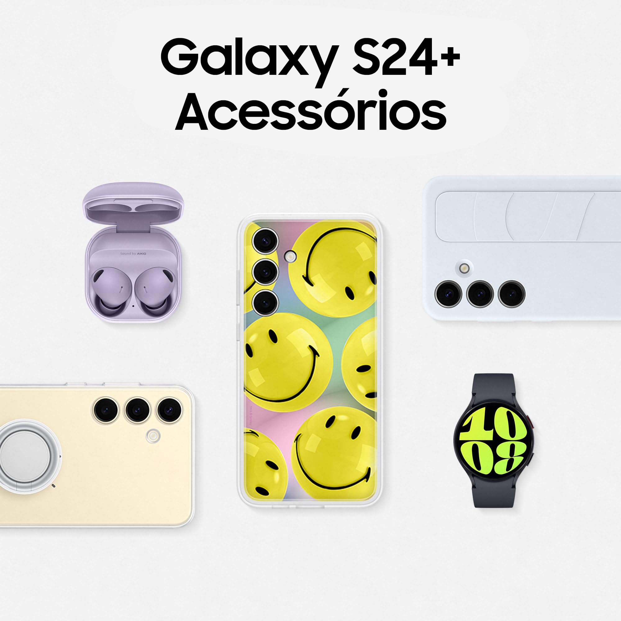 Smartphone Samsung Galaxy S24+, Galaxy AI, Selfie de 12MP, Tela de