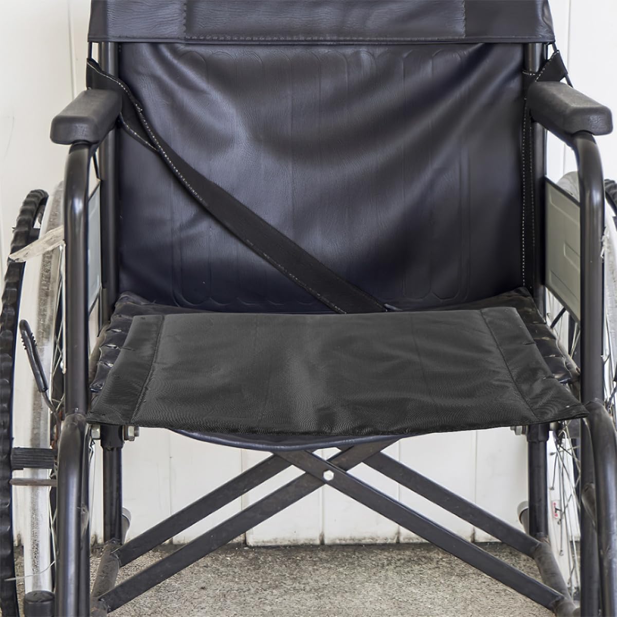 Mikinona Asiento de Repuesto de Tela Oxford Negra 2 Cojines para Silla de Ruedas Transpirables y Prácticos para Accesorios de Sillas de Ruedas