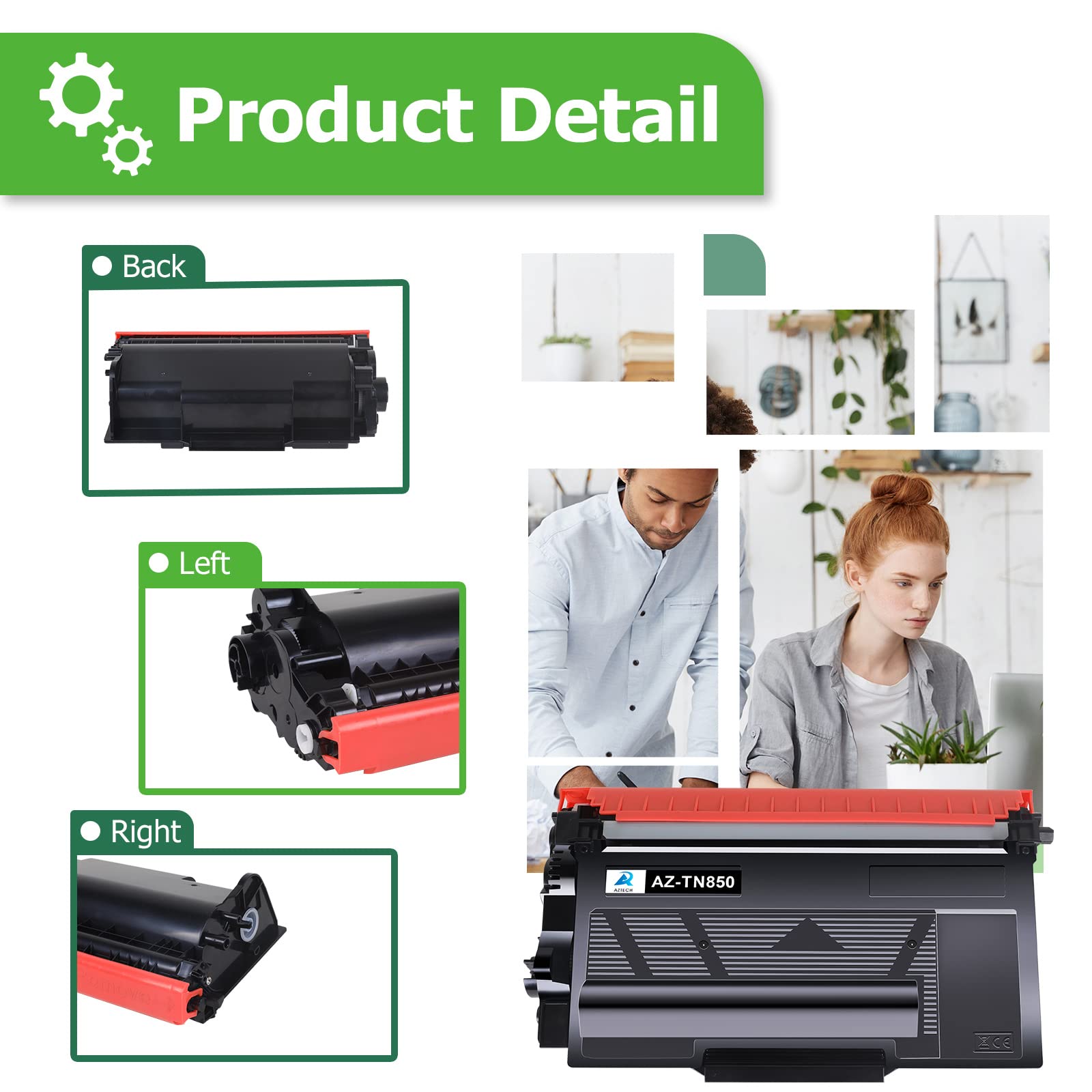 A AZTECH 5-Pack Compatible Toner Cartridge TN-1060 & Drum Unit DR