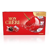 Mon Chéri – 30 Specialità al Cioccolato Fondente Con Ripeno al Liquore e Ciliegia, Senza Glutine, Idea Regalo, Confezione da 305 gr