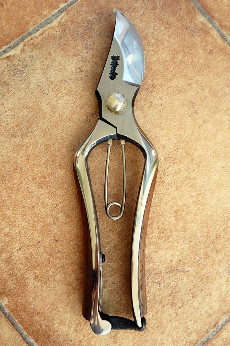 Amazon | 宗家四代目秀久作剪定鋏 胡桃（ウォールナット）200mm 剪定ば