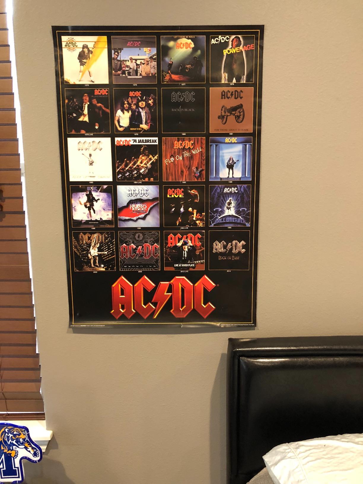 Amazon.com: AC/DC Discography Poster 24 x 36in: Posters & Prints
