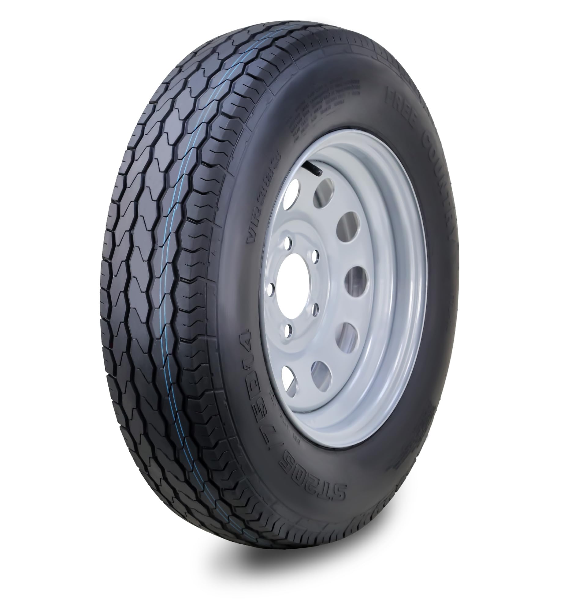 Free Country ST205/75D14 6Ply C 99L 5x4.5 Silver Mod Rim
