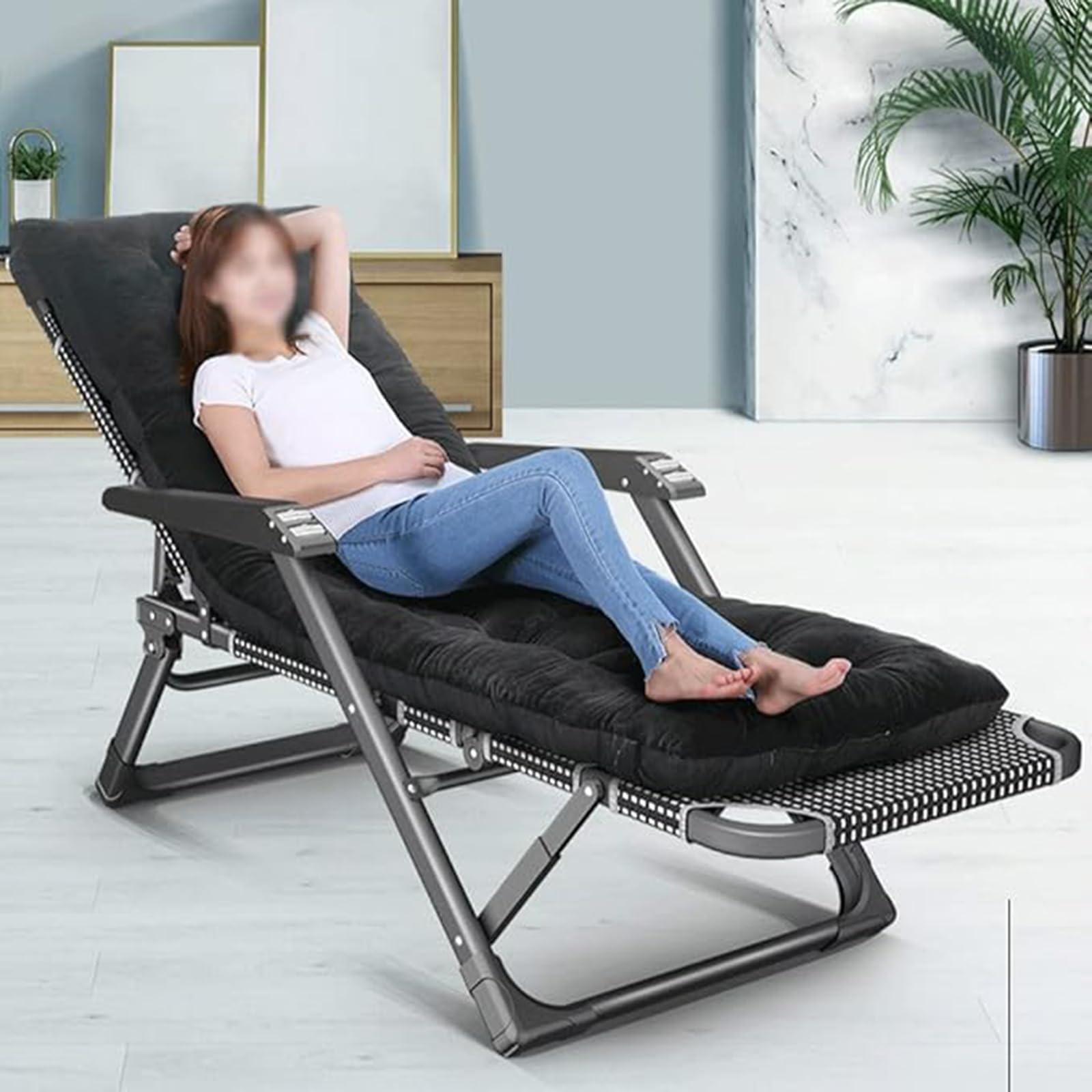 Sedia da ufficio portatile pieghevole per casa, spiaggia, estate, design confortevole per pause, relax e sessioni di gioco
