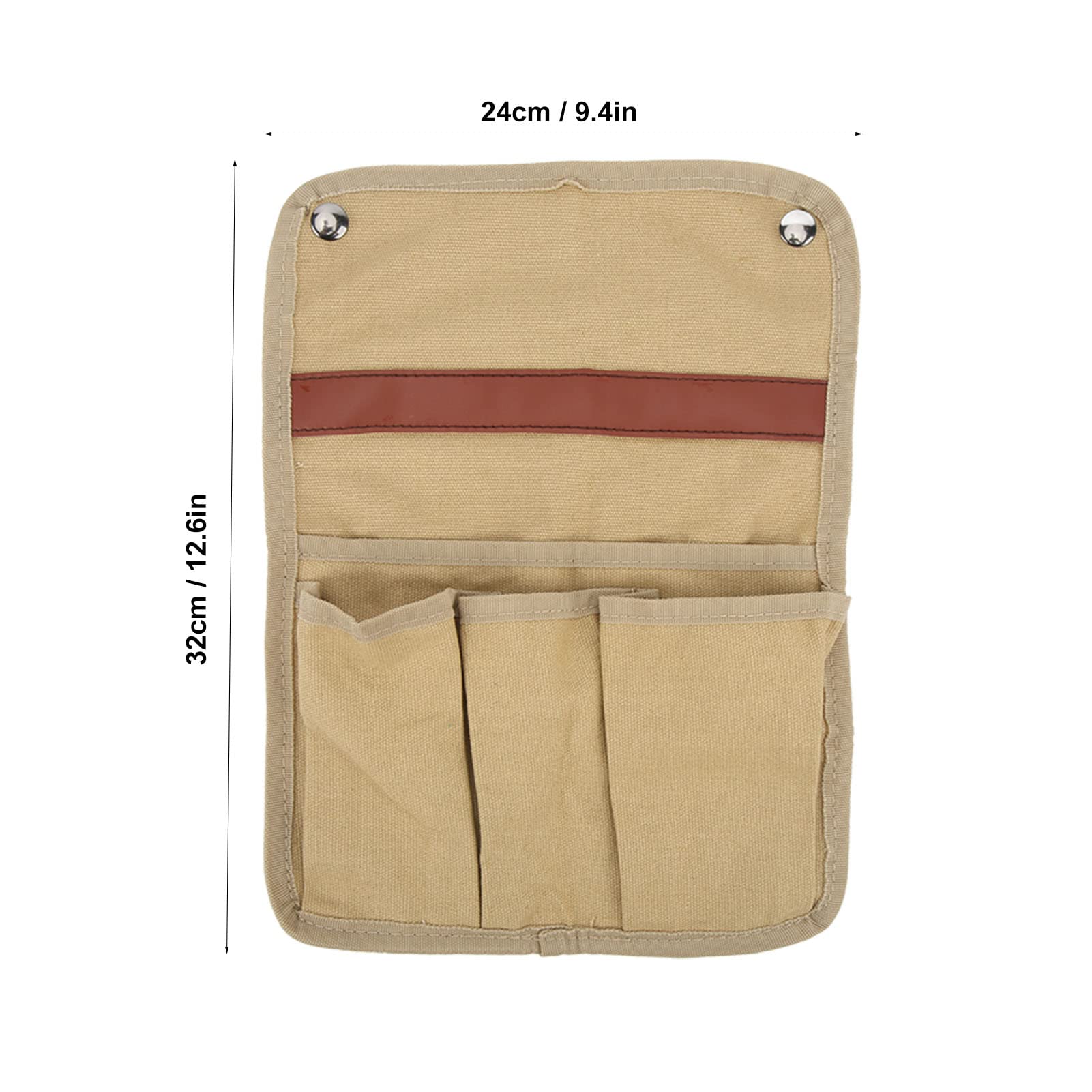 Bolsa Colgante para Silla de Camping con Múltiples Bolsillos, Bolsa de Lona para Reposabrazos de Silla de Playa, Bolsa de Almacenamiento para Picnic de Pesca Al Aire Libre