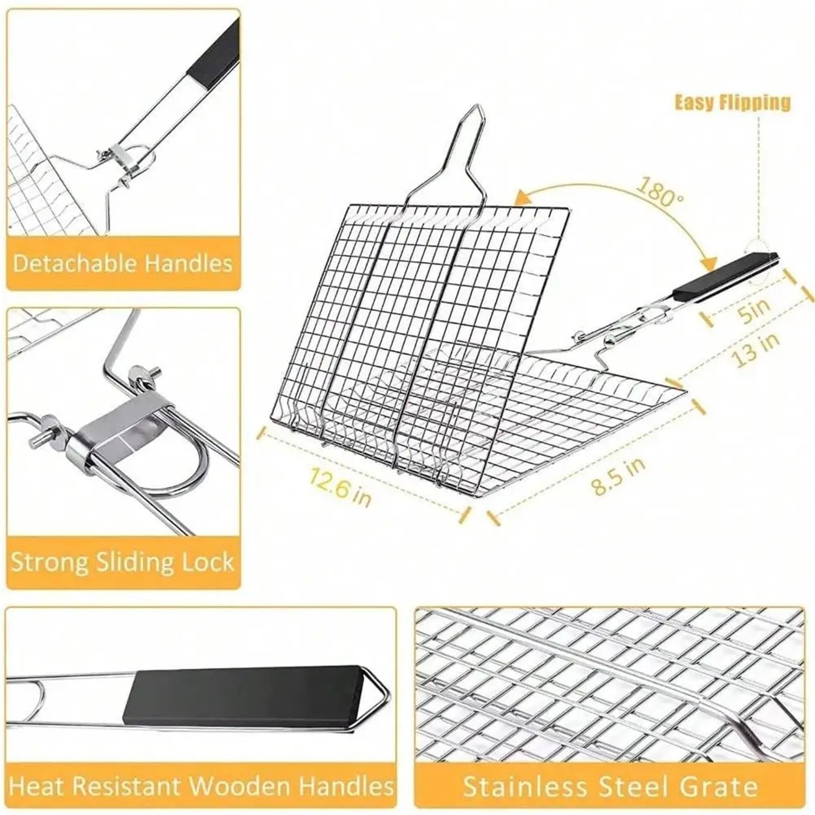 Griglia Portatile Folding Outdoor Camping BBQ Rack