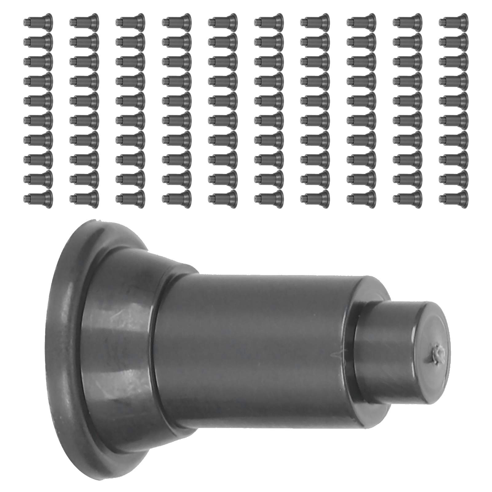 KIMISS Fish Tank Divider Soutien des Pieds 100pcs / Set Aquarium Isolement Board Support Feet for Fish Tank Divider Egg Crate (Black)