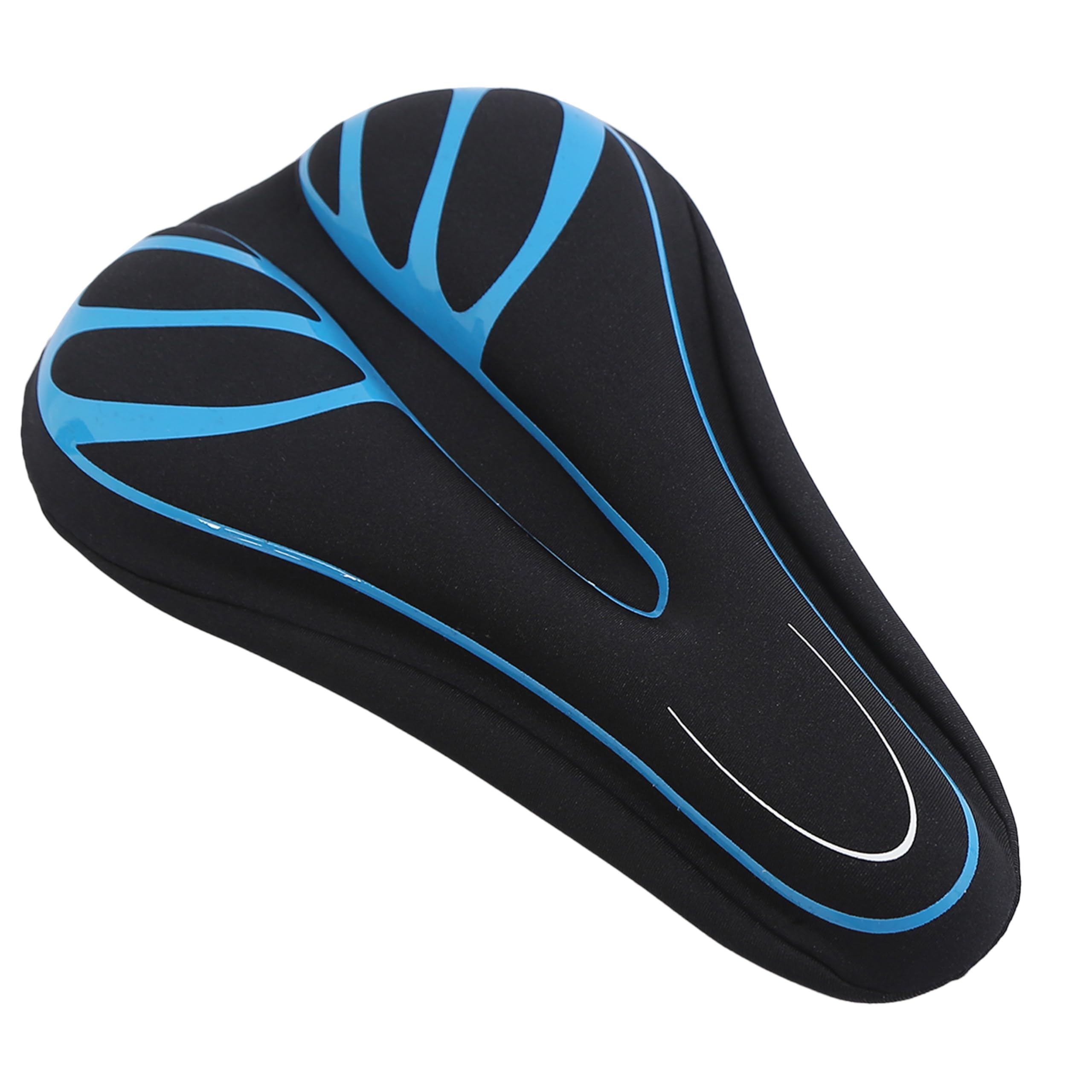 FABSPORTS Bike/Bicycle Seat Cover with Thick Soft Padded Gel & Memory Foam for Endurance and Long Rides for Cycling, Spinning Class, Exercise Bike etc | Black 4