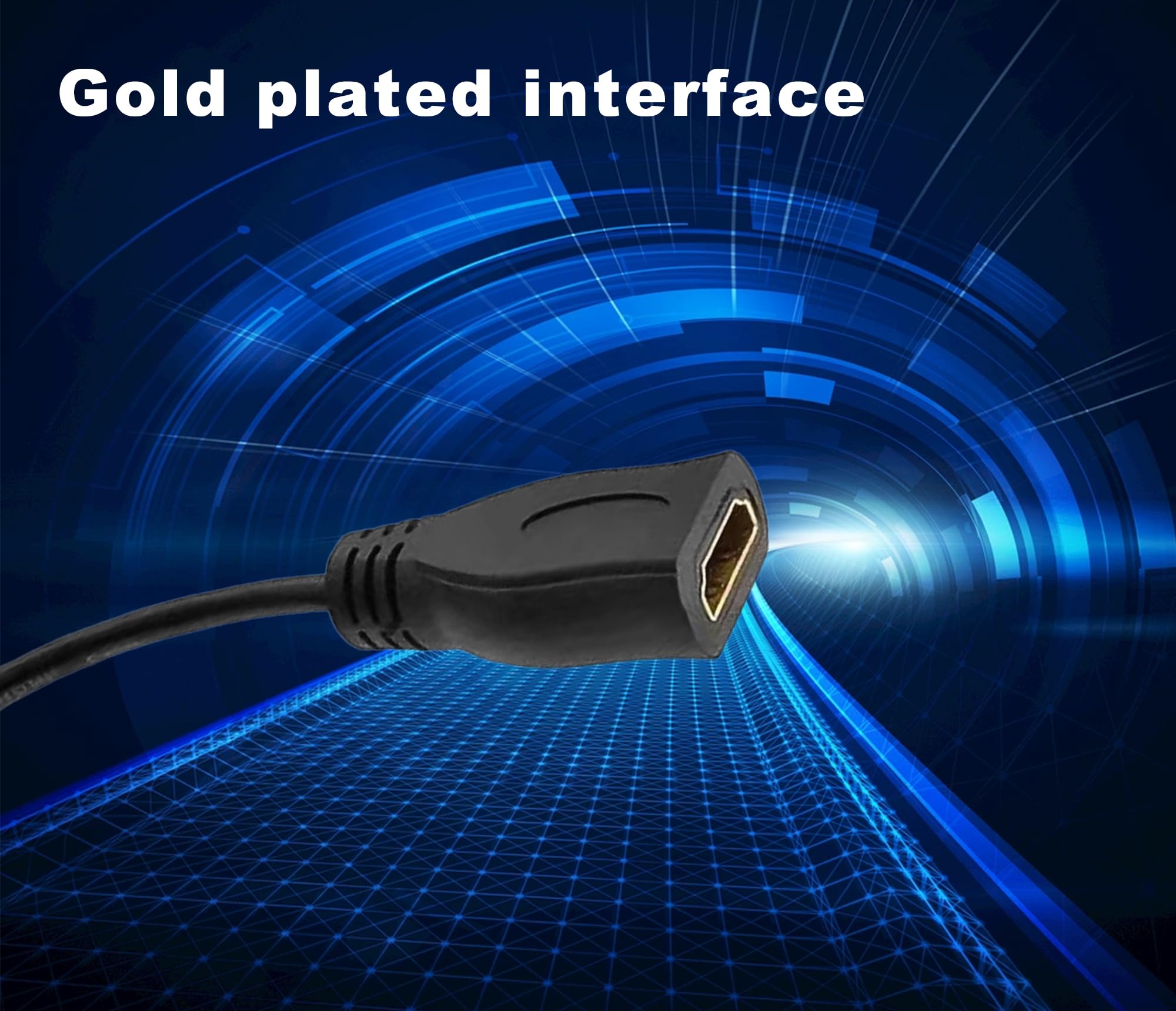 Cavo di prolunga HDMI 8K da femmina a femmina, 3,5 m, ad alta velocità, supporta 8K a 60 Hz, adatto per computer, cavo ad alta definizione per set-top box TV, connettore femmina a femmina