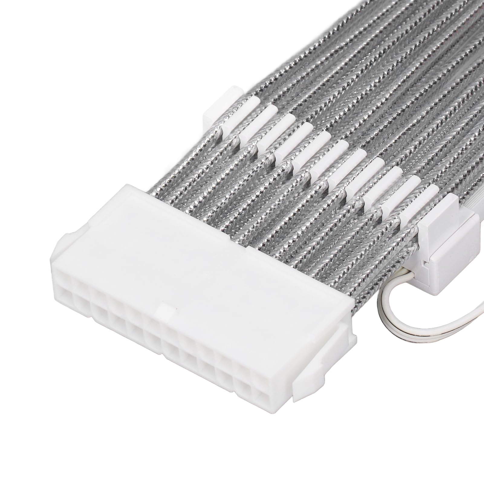 ciciglow ARGB-Stromverlängerungskabel, 18 AWG, 24 PIN auf 24 PIN, 4-seitig Beleuchtet, Flexibles ARGB-buntes, Synchronisiertes, Ummanteltes Kabel, Unterstützt 5 V 3 PIN-Schnittstelle