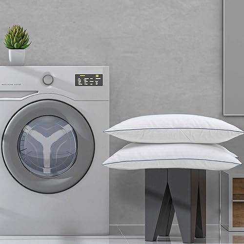 Miniatura 6 de iFaon Juego de 4 almohadas suaves y esponjosas de tamaño estándar para dormir boca abajo boca abajo, 20 x 26 pulgadas, hipoalergénicas con relleno