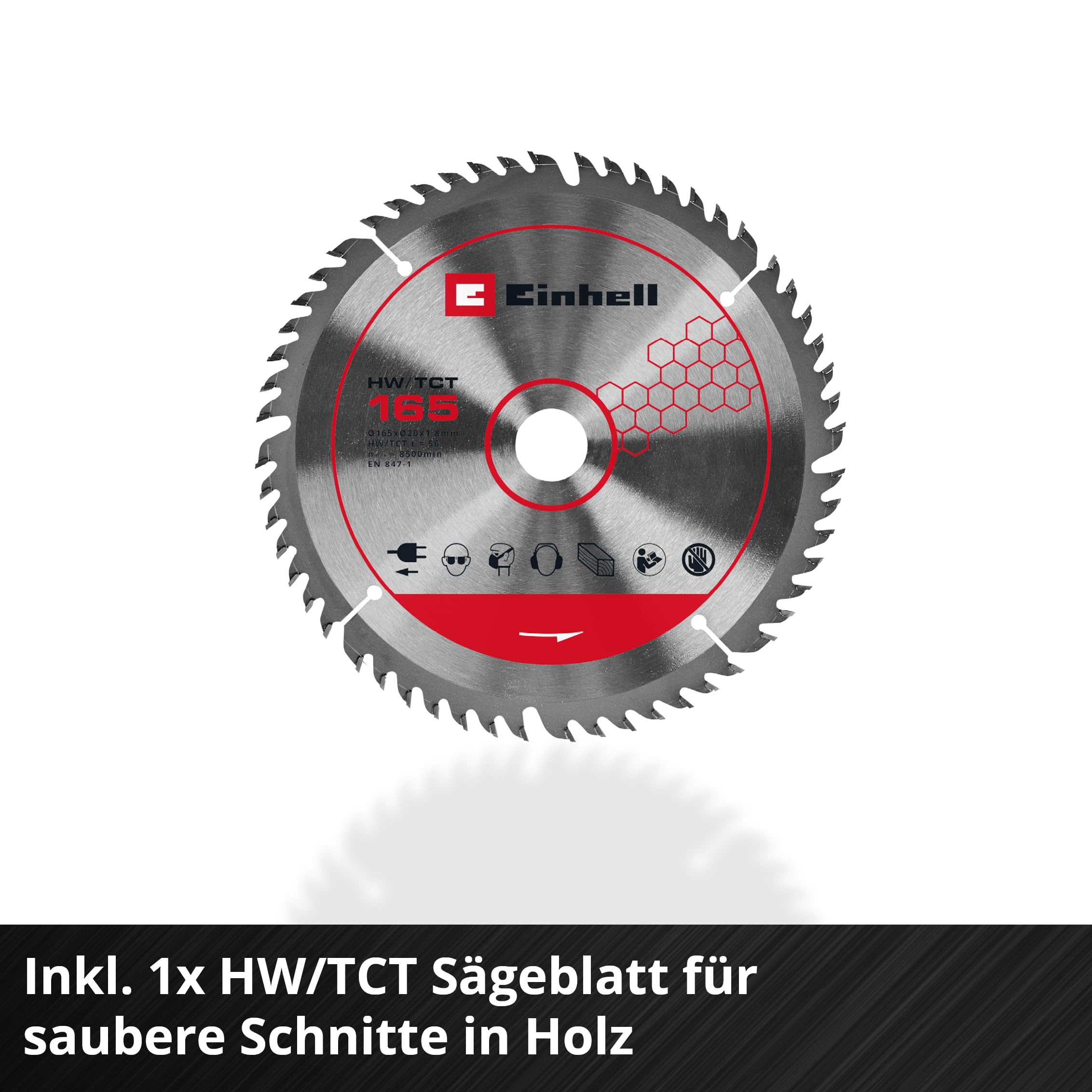Einhell Professional Akku-Tauchsäge TP-PS 18/165 Li BL - Solo Power X-Change (18 V, Ø 165 mm Sägeblatt, Brushless, 56 mm Schnitttiefe, werkzeuglose Einstellung, ohne Akku)