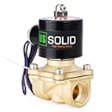 U.S. Solid NPT Brass Electric Solenoid Valve 12V DC Normally Closed VITON (3/4 inch)